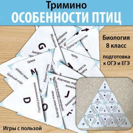 Тримино "Особенности птиц"