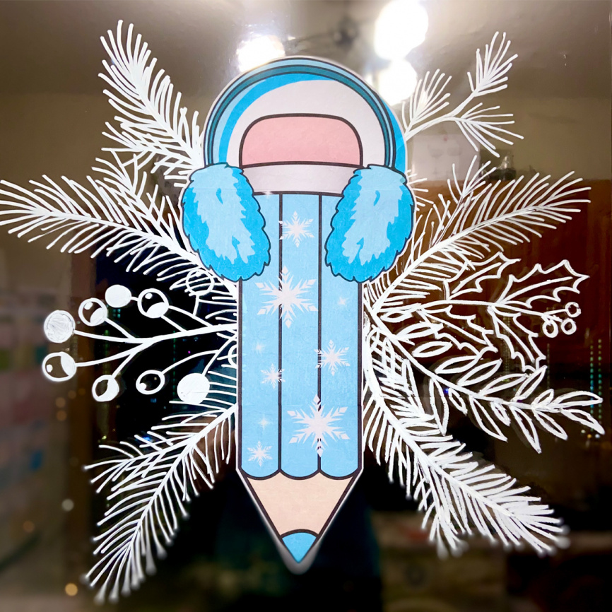 Декор для окна "Новогодние карандаши". Комплект со скидкой фото 33