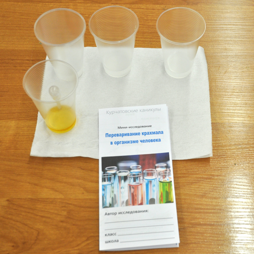 Моделирование переваривания крахмала фото 1