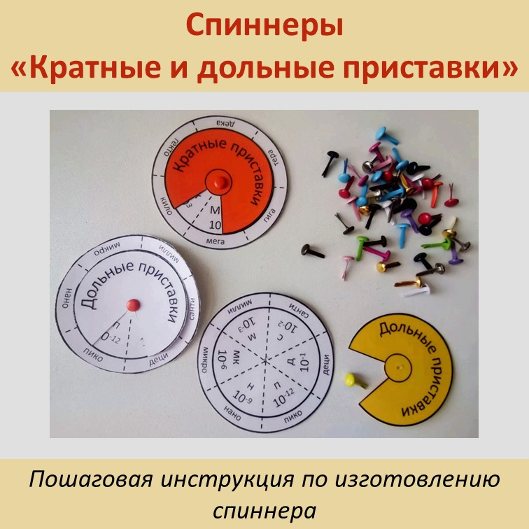 Спиннеры «Кратные и дольные приставки» фото 2