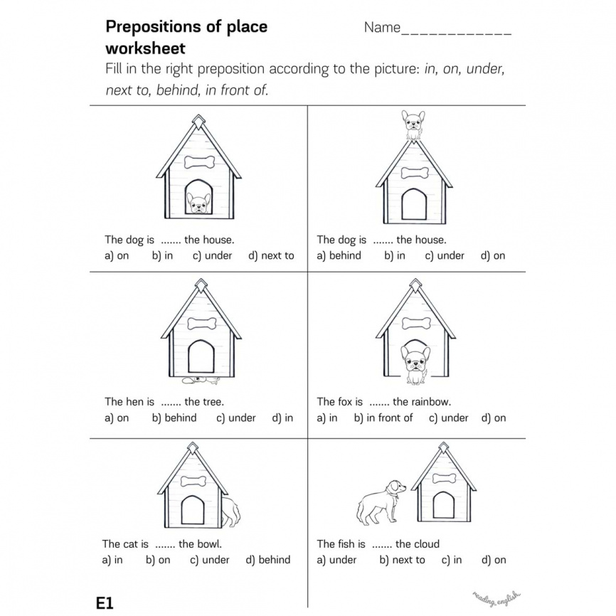 Предлоги места (Prepositions of place) фото 6